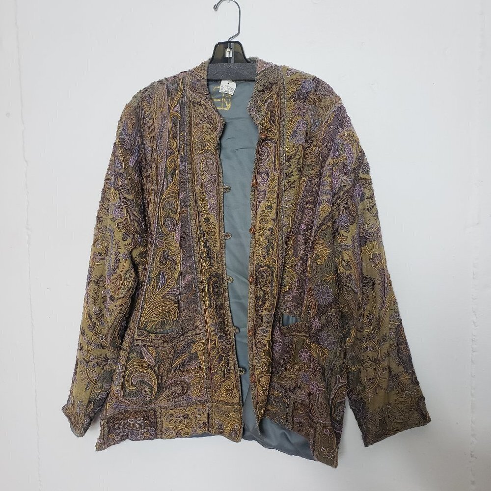 Kipar Ornate Indian Beaded Jacket NWT size 14